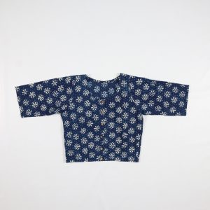 Navy Floral Crop Top