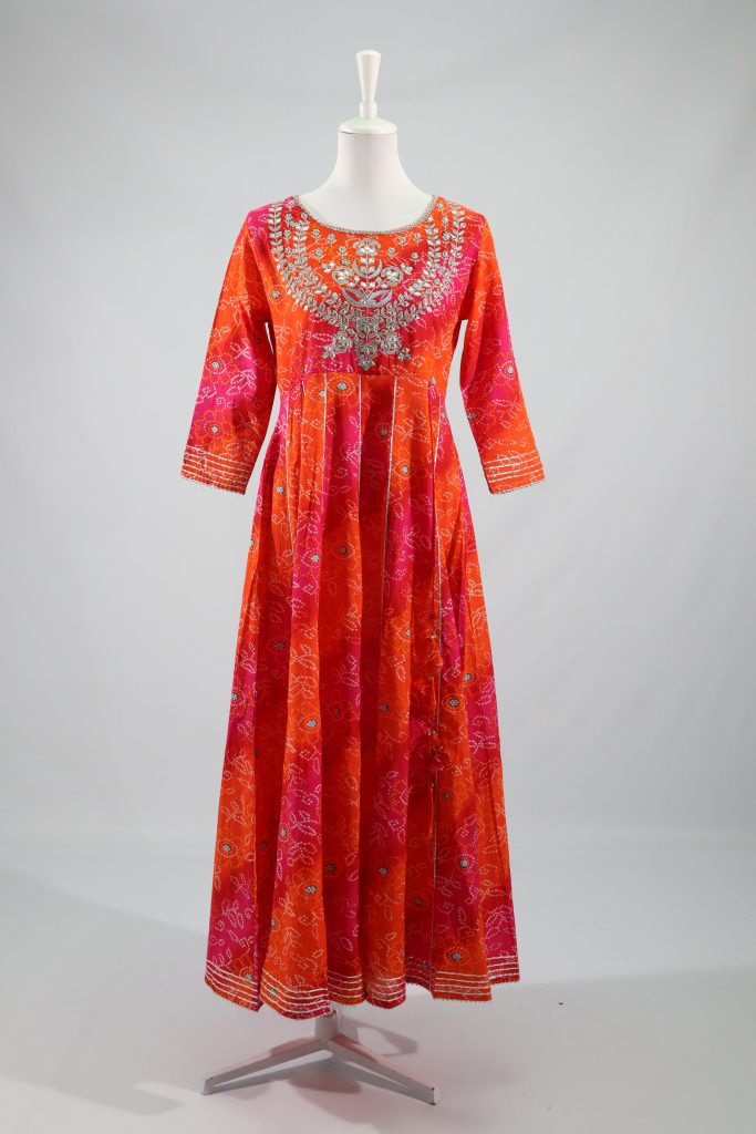 Orange & Pink Rajasthan Dress